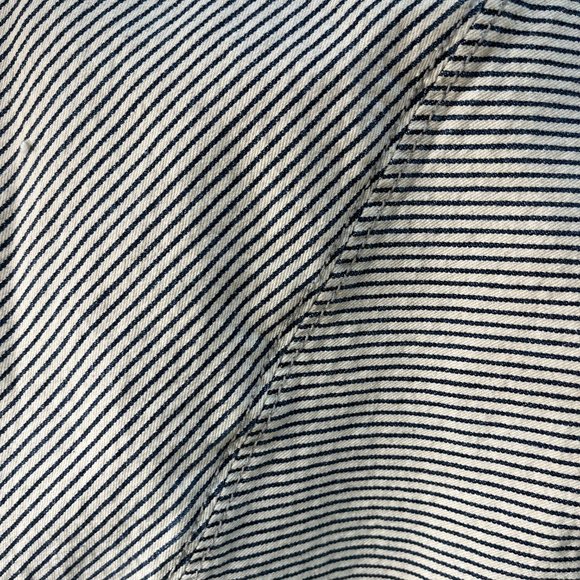 Pilcro & the Letterpress Navy Hickory Striped A-Line Denim Skirt Size 28 - Picture 9 of 9